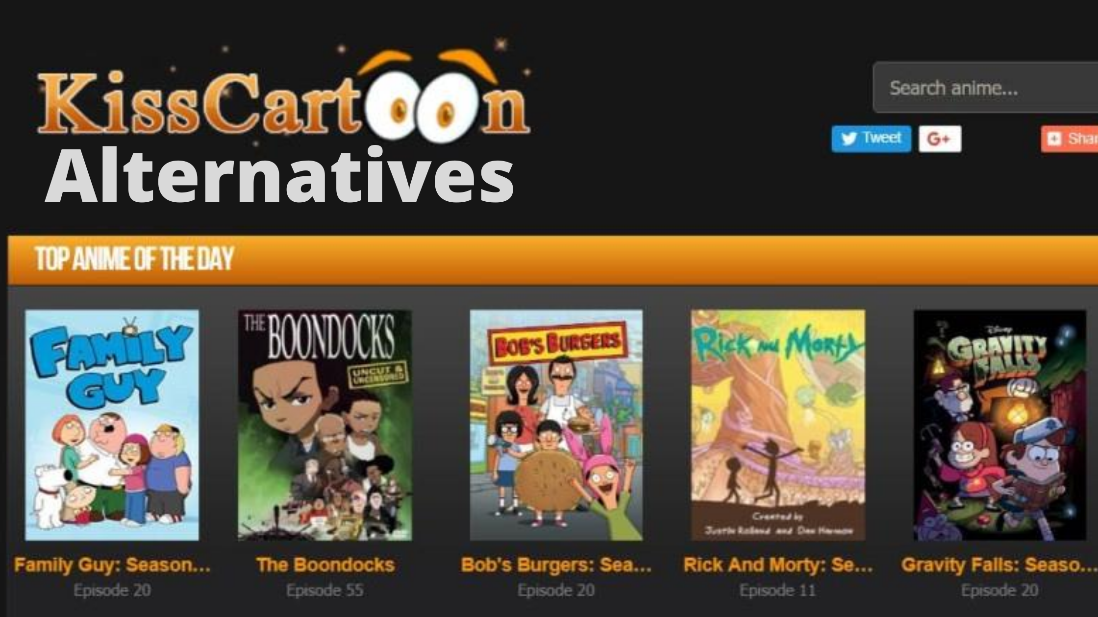 Kisscartoon Alternatives Watch HD Anime and Cartoons for Free